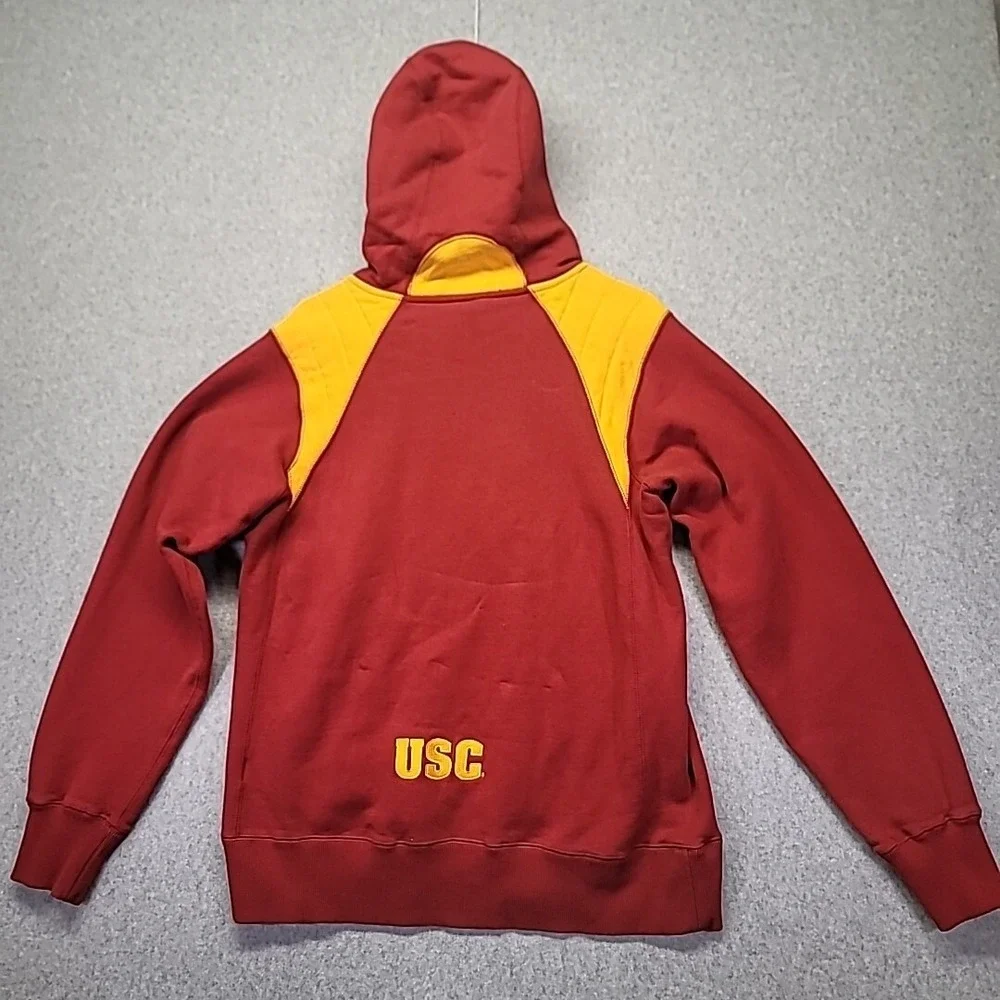 Vintage Nike NCAA USC Trojans Authentic Team Hoodie‎ Men's Size Small Y2K Swoosh